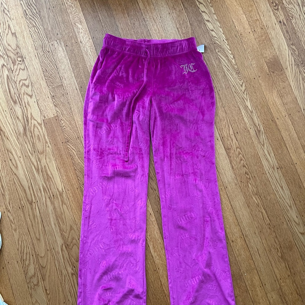 Juicy Couture Pink Velvet Pajama Bottoms